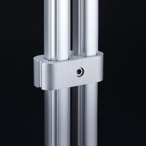 Abracadeira dupla hs de aluminio GFJ-A49 – Perfis e Conectores