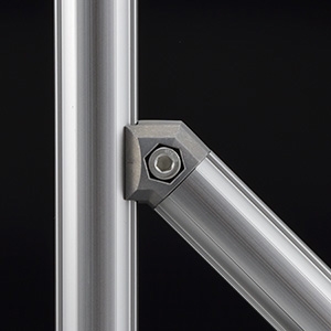 Conector 45° interno de aluminio GFJ-D37 – Perfis e Conectores