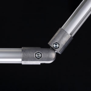 Conector articulavel livre externo h-f de aluminio GFJ-B00 – Perfis e Conectores