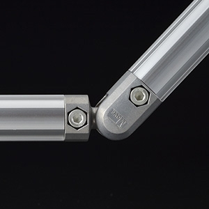 Conector articulavel livre interno h-m de aluminio GFJ-D56 – Perfis e Conectores