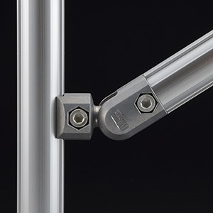 Conector articulavel livre interno v-m de aluminio GFJ-D51 – Perfis e Conectores
