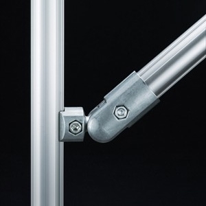 Conector externo movel anti-giratorio de aluminio GFJ-B90 – Perfis e Conectores