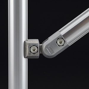 Conector interno móvel anti-giratório v-m1 de aluminio GFJ-D52 – Perfis e Conectores