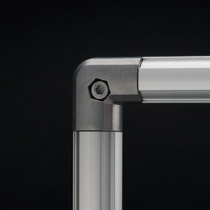 Connector interno 90º reto de aluminio GFJ-C98 – Perfis e Conectores