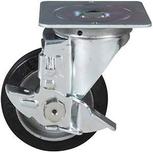 Rodizio giratorio c/ freio m6 diam 100 GFN-694 – Perfis e Conectores