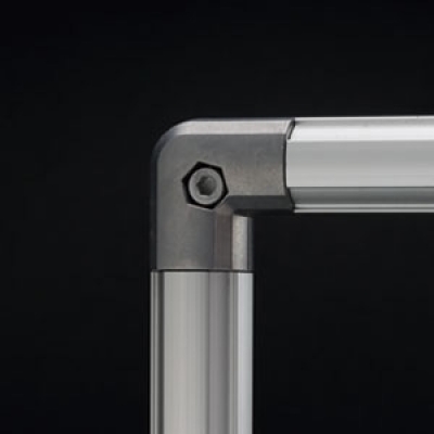 Connector interno 90º reto de aluminio GFJ-C98 – Conectores