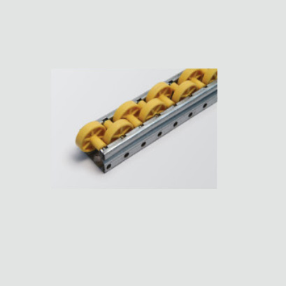 Trilho de ferro multi roletado 40fm amarelo l=4000mm JPL-40FM – Perfis e Conectores